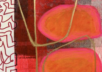 6” x 6” x 1,5” acrylics and mixed media on canvas